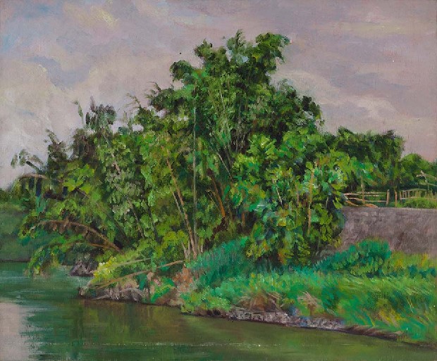 藏品:樹景(木柵溪邊)的(1)張圖片