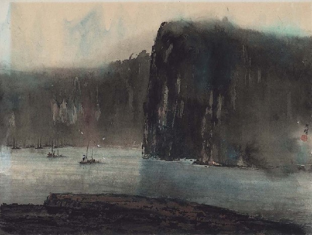 藏品:漁舟唱晚的(1)張圖片