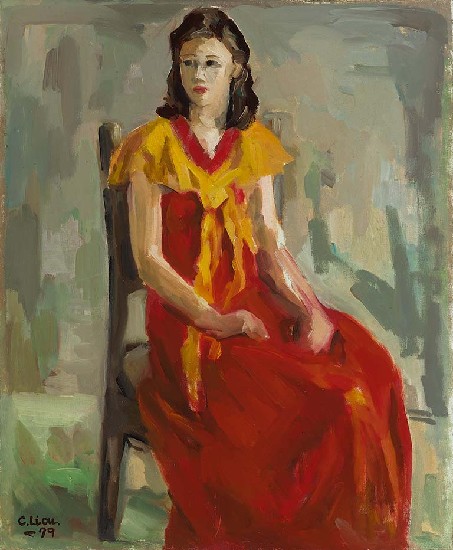 藏品:紅衣女郎的(1)張圖片