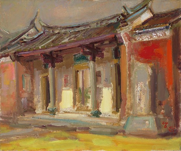 藏品:廟庭一隅的(1)張圖片