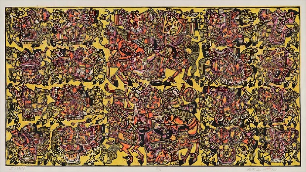 藏品:馬背上嬉戲的(1)張圖片