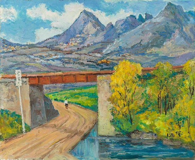 藏品:鐵路一景(鐵路邊景)的(1)張圖片