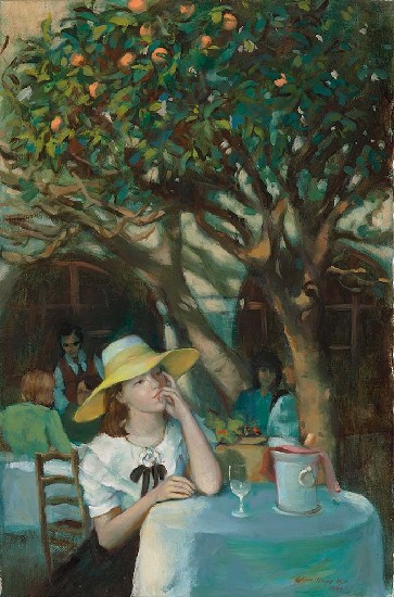 藏品:果樹下的少女的(1)張圖片