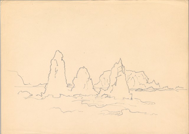 藏品:(1)蘭嶼村莊；(2)岸邊(綠島)的(3)張圖片