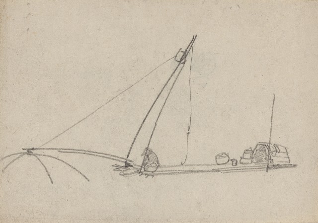 藏品:(1)釣漁船；(2)人物的(1)張圖片