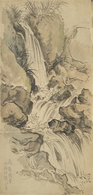 林玉山－(1)陽明後山瀑布水流；(2)老鷹－國美典藏