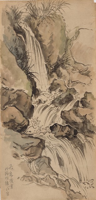 藏品:(1)陽明後山瀑布水流；(2)老鷹的(1)張圖片