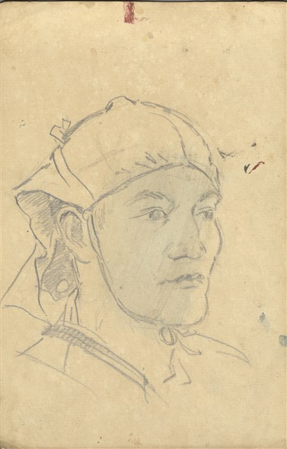 藏品:(1)鄒族勇士 （頭像）；(2)芒草的(1)張圖片