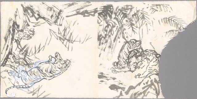 藏品:老虎（草稿）的(1)張圖片