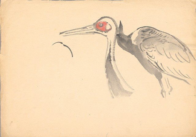 藏品:(1)鹿各種姿態；(2)真鶴的(3)張圖片