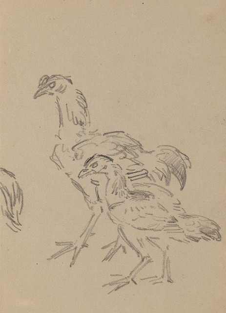 藏品:(1)鬪雞（一對）；(2)鬪雞（三隻）的(1)張圖片