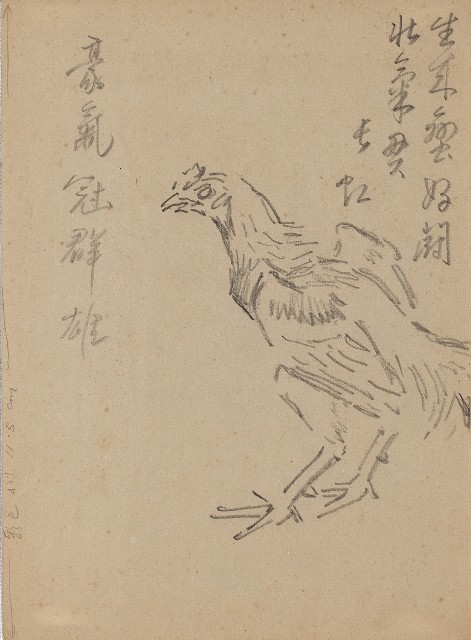 藏品:(1)鬪雞（雄）；(2)鬪雞（一對）的(1)張圖片