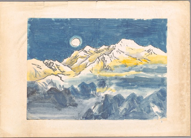 藏品:夜色高山的(1)張圖片