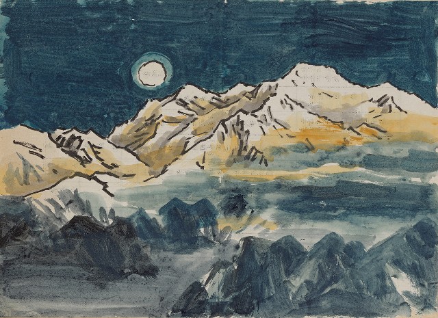 藏品:夜色高山的(1)張圖片