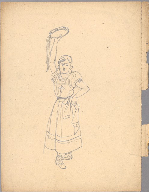 藏品:(1)新疆舞女；(2)桃實的(2)張圖片