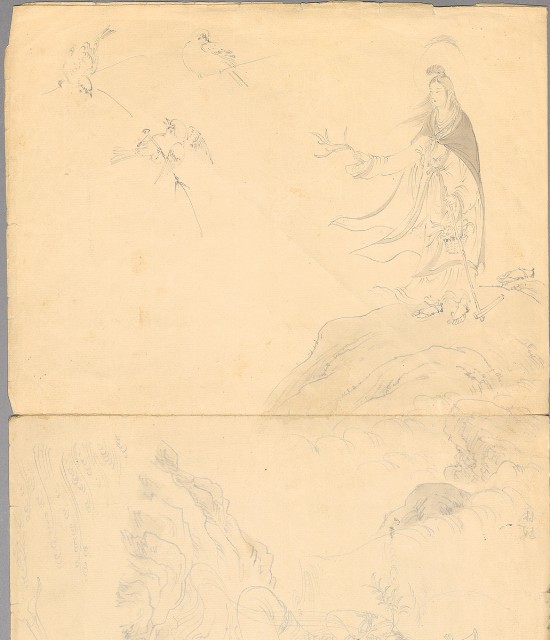 藏品:觀音及麻雀的(1)張圖片