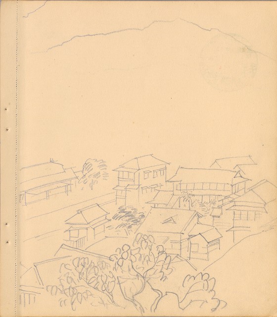 藏品:植物、動物、人物及關子嶺景觀等寫生集的(13)張圖片