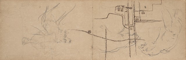 藏品:日本東京、臺南及嘉義景觀、人物、動物等寫生集的(10)張圖片