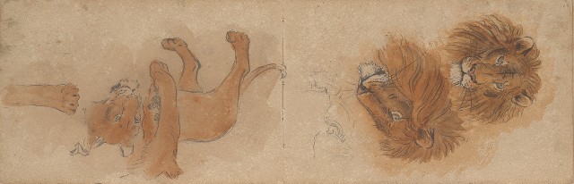 藏品:日本東京、臺南及嘉義景觀、人物、動物等寫生集的(27)張圖片