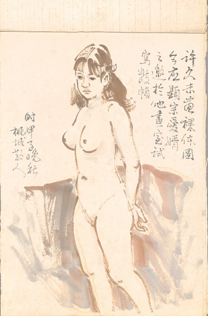 藏品:模特兒速寫集的(3)張圖片