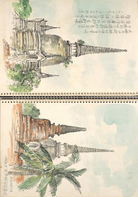 藏品:泰國旅遊及臺灣東北角海岸寫生集的(6)張圖片