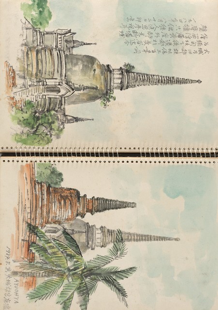 藏品:泰國旅遊及臺灣東北角海岸寫生集的(6)張圖片