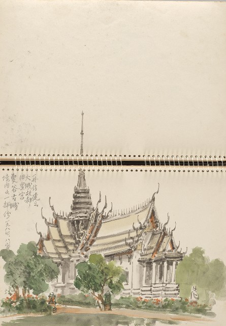 藏品:泰國旅遊及臺灣東北角海岸寫生集的(12)張圖片
