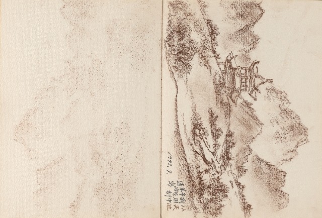 藏品:新疆西遊旅途寫生集的(10)張圖片