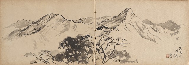 藏品:日治時期嘉義凍子腳及大埔等農村莊寫生集的(4)張圖片