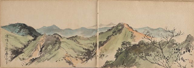 藏品:日治時期嘉義凍子腳及大埔等農村莊寫生集的(8)張圖片