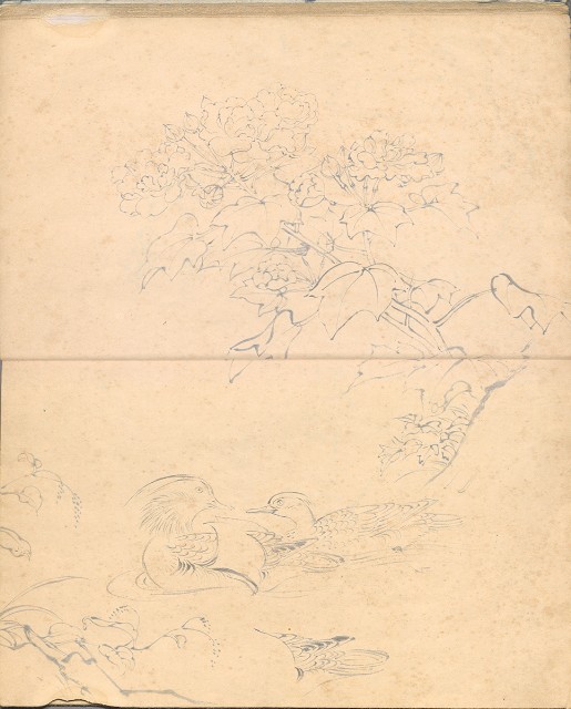 藏品:臨古畫,寫生等(1935赴日開始畫至光復1945結束 )063的(14)張圖片