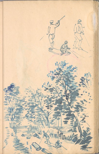 藏品:臨古畫,寫生等(1935赴日開始畫至光復1945結束 )063的(18)張圖片