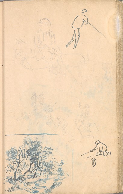 藏品:臨古畫,寫生等(1935赴日開始畫至光復1945結束 )063的(20)張圖片