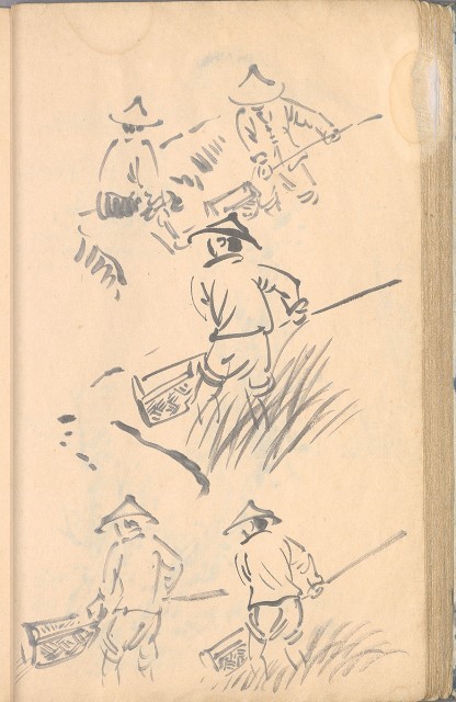 藏品:臨古畫,寫生等(1935赴日開始畫至光復1945結束 )063的(26)張圖片