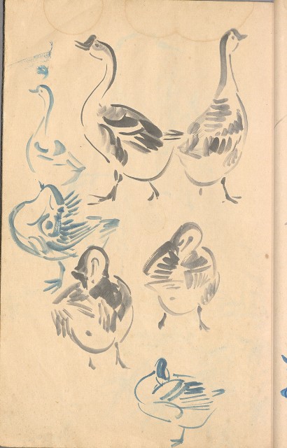 藏品:臨古畫,寫生等(1935赴日開始畫至光復1945結束 )063的(30)張圖片