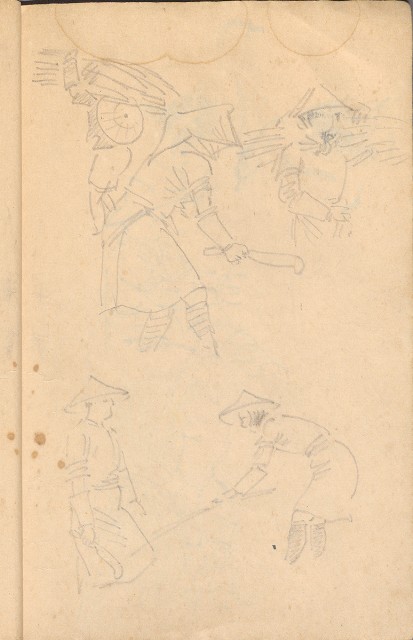 藏品:臨古畫,寫生等(1935赴日開始畫至光復1945結束 )063的(35)張圖片
