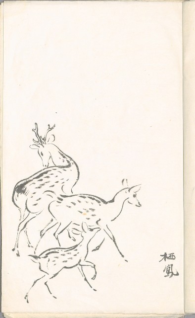 藏品:臨仿古人名家作品、 鹿、草書、仕女等畫譜DI003-1的(4)張圖片