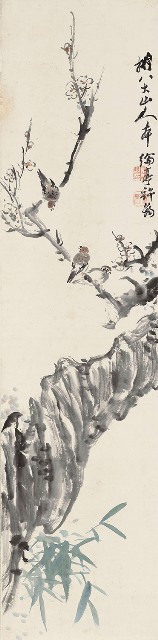 擬八大山人花鳥的焦點圖