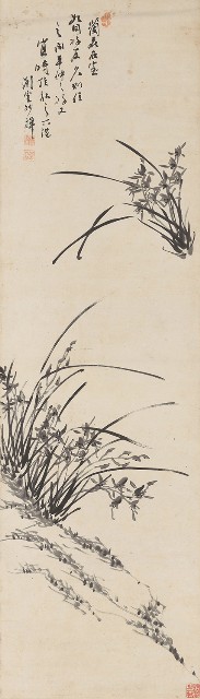 藏品:四君子四屏的(3)張圖片