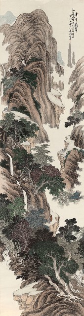 藏品:奇峰積翠圖的(1)張圖片