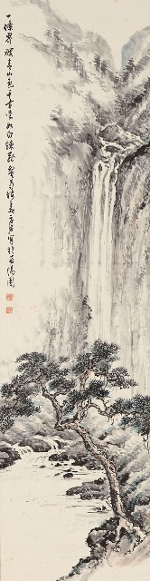 藏品:松瀑圖的(1)張圖片