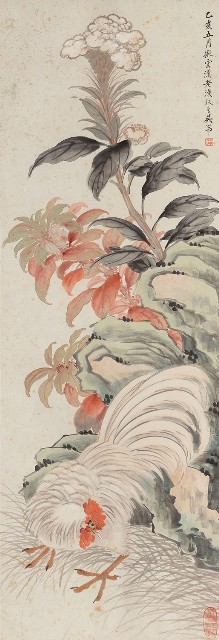 藏品:秋花雄雞的(1)張圖片