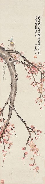 梅禽圖的焦點圖