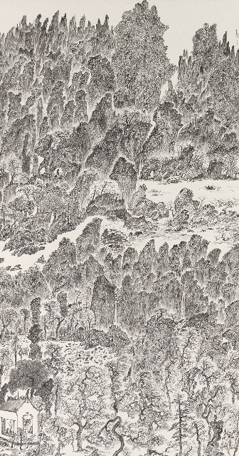 藏品:辛巳年山水II的(1)張圖片