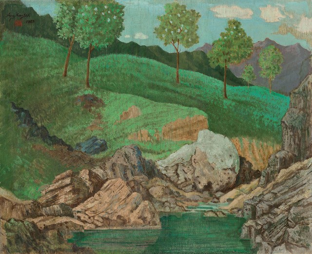 藏品:溪谷春日的(1)張圖片