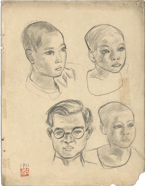 藏品:蔡福等速寫的(1)張圖片