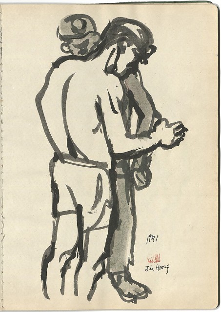 藏品:礦場寫生 大溪煤礦(冊11)的(12)張圖片