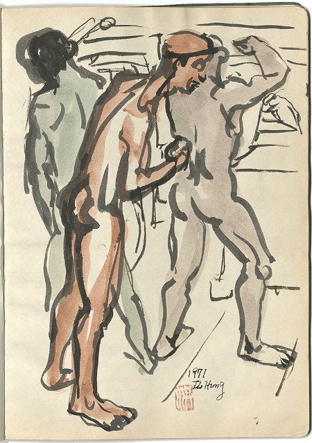 藏品:礦場寫生 大溪煤礦(冊11)的(18)張圖片