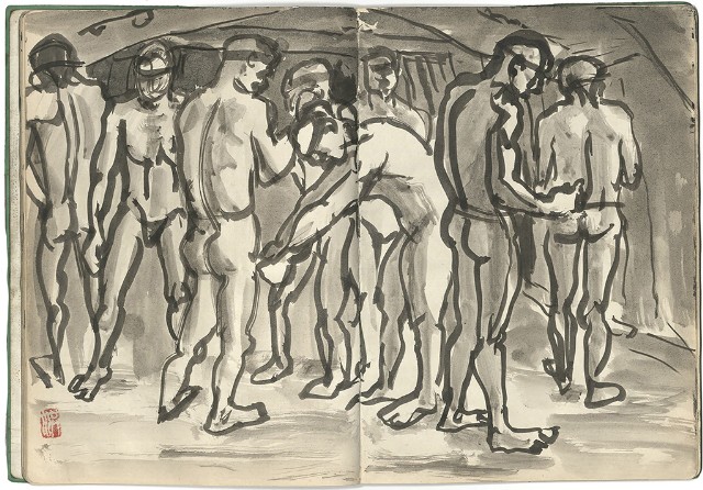 藏品:礦場寫生 大溪煤礦(冊11)的(28)張圖片