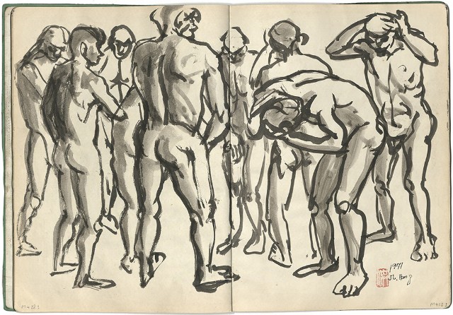 藏品:礦場寫生 大溪煤礦(冊11)的(33)張圖片